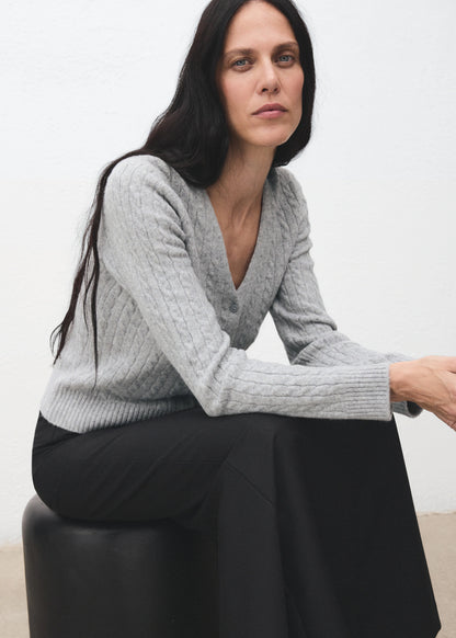 Knitted Braided Cardigan