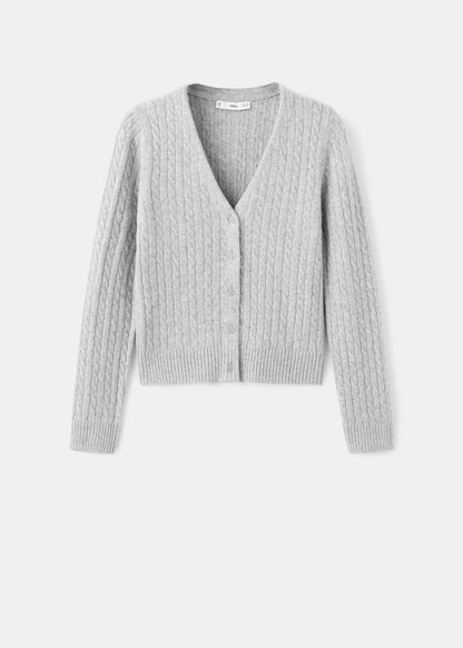 Knitted Braided Cardigan