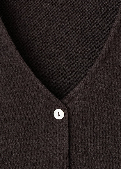 Knitted Cardigan With Bow