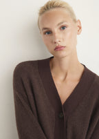 Knitted Cardigan With Contrasting Detail