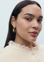 Knitted Cardigan With Frayed Ends