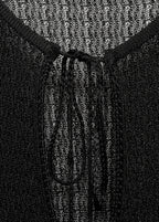 Knitted Cardigan With Ties