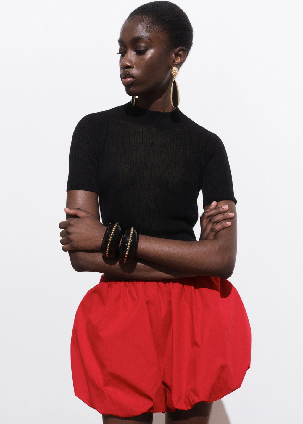 Knitted Cropped Sweater