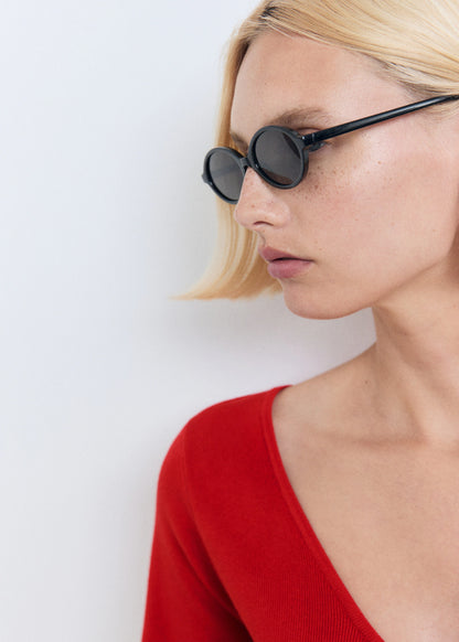 Knitted Dress With Bow Neckline