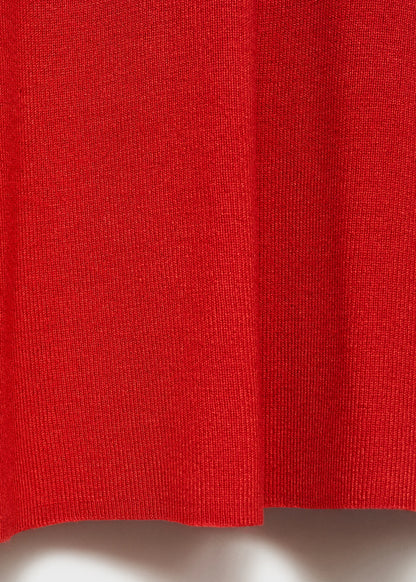 Knitted Dress With Bow Neckline