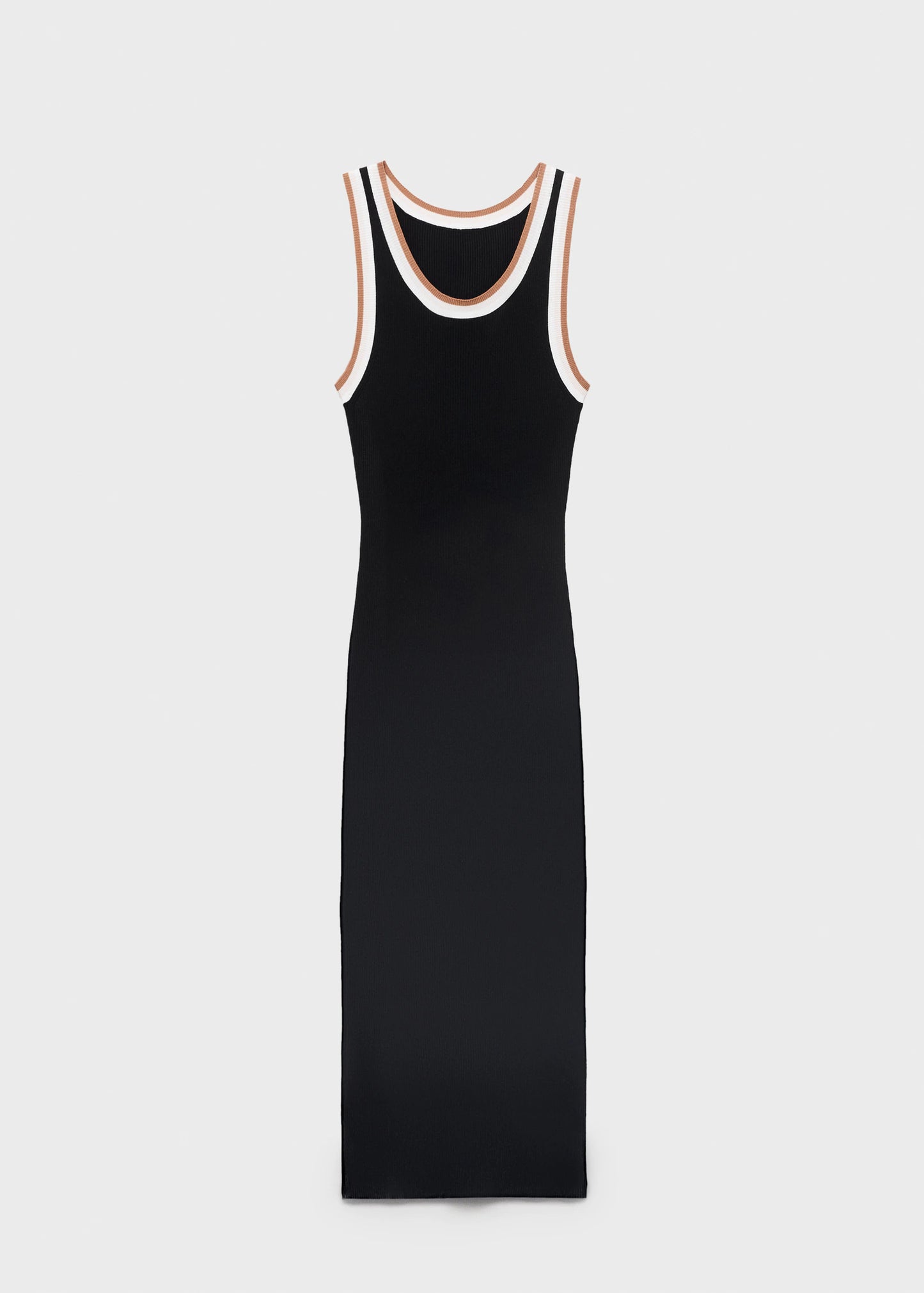 Knitted Dress With Contrasting Details