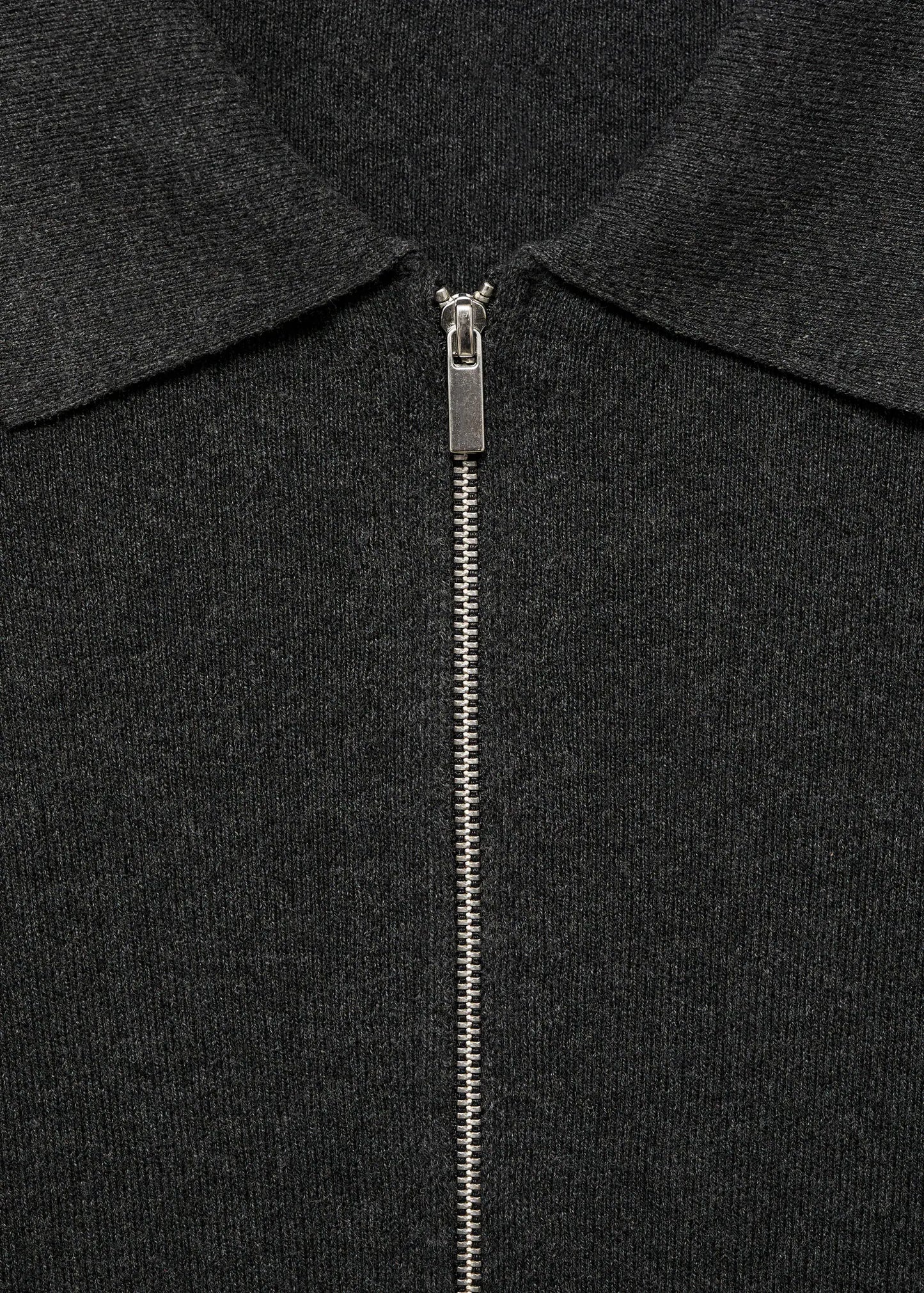 Knitted Dress With Polo Neck