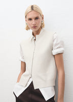 Knitted Gilet With Zip