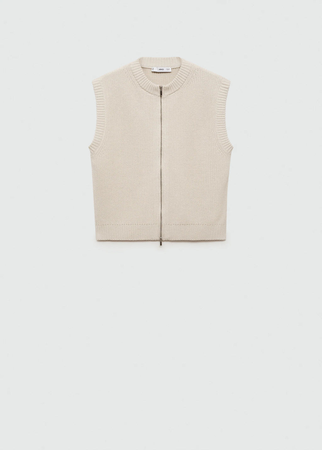 Knitted Gilet With Zip