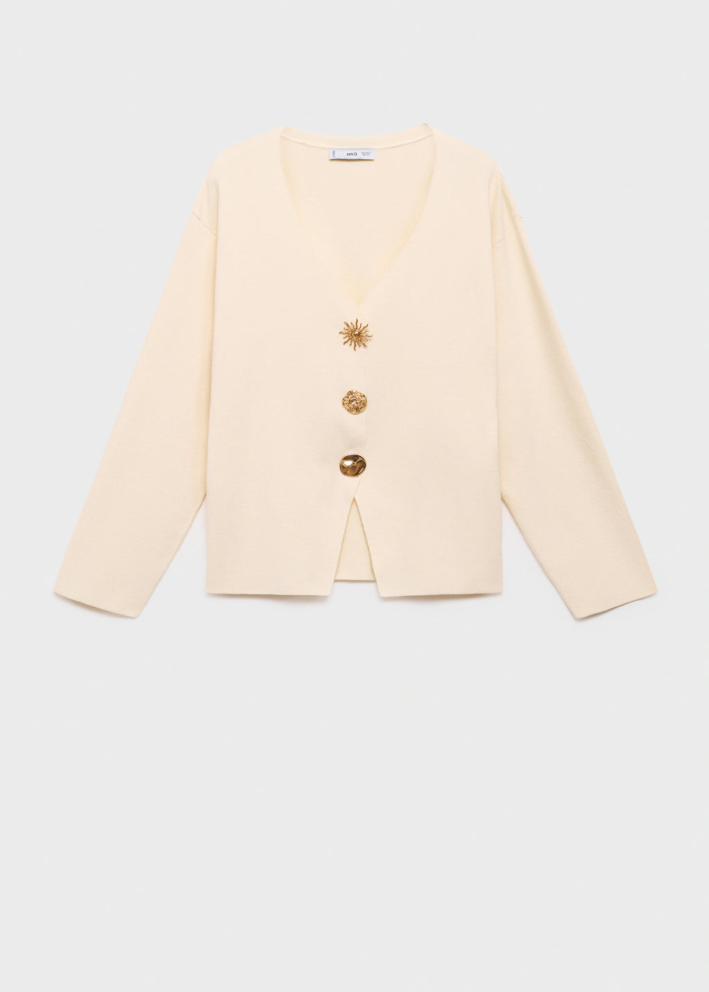 Knitted Jacket With Jewel Buttons