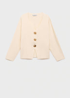 Knitted Jacket With Jewel Buttons