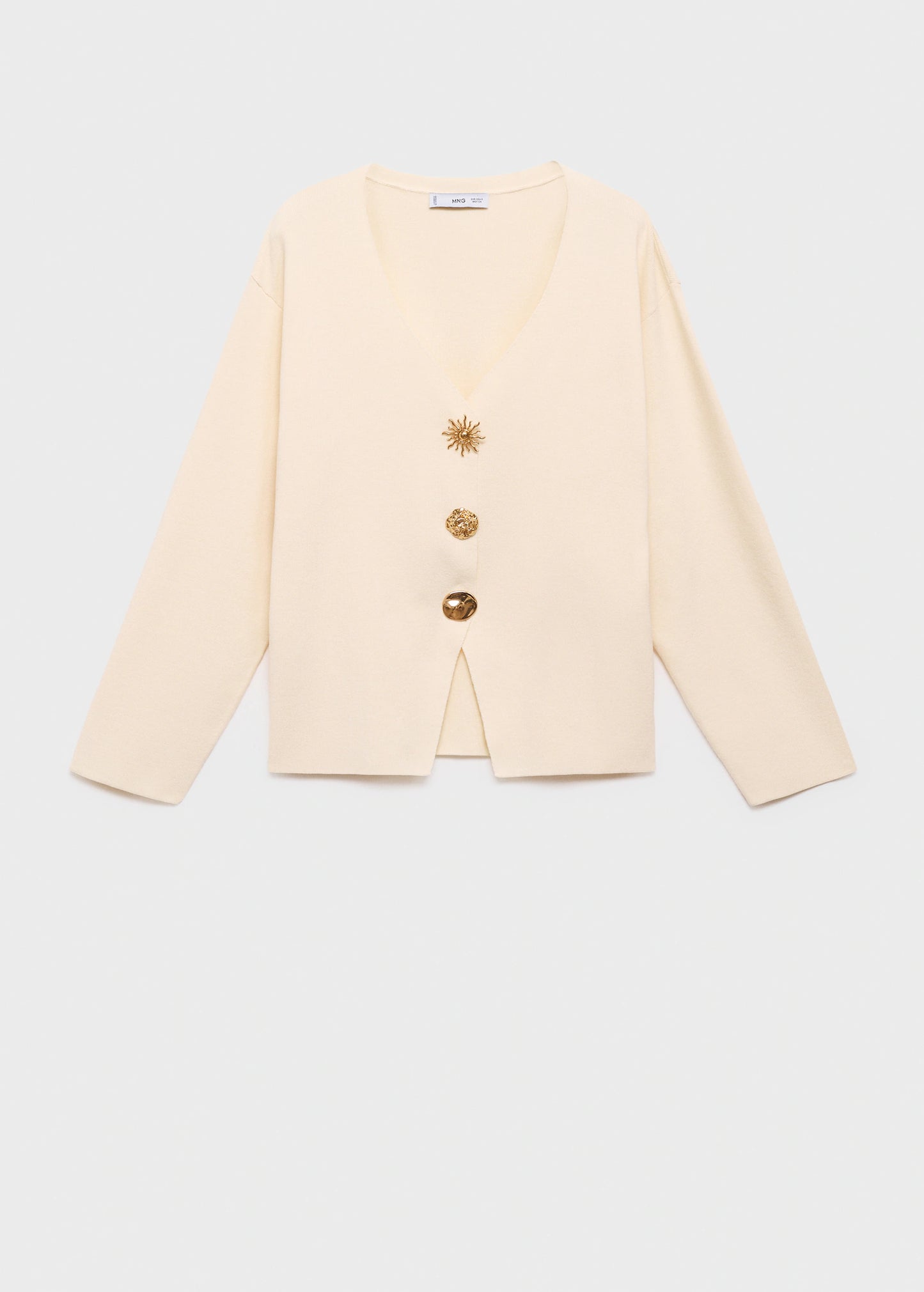 Knitted Jacket With Jewel Buttons