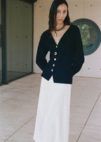 Knitted Jacket With Jewel Buttons