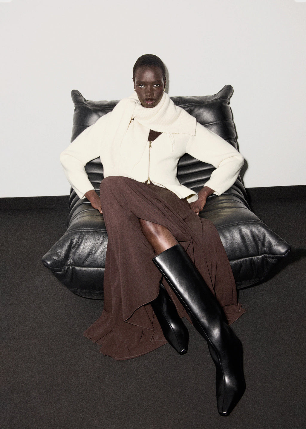 Knitted Jacket With Zip