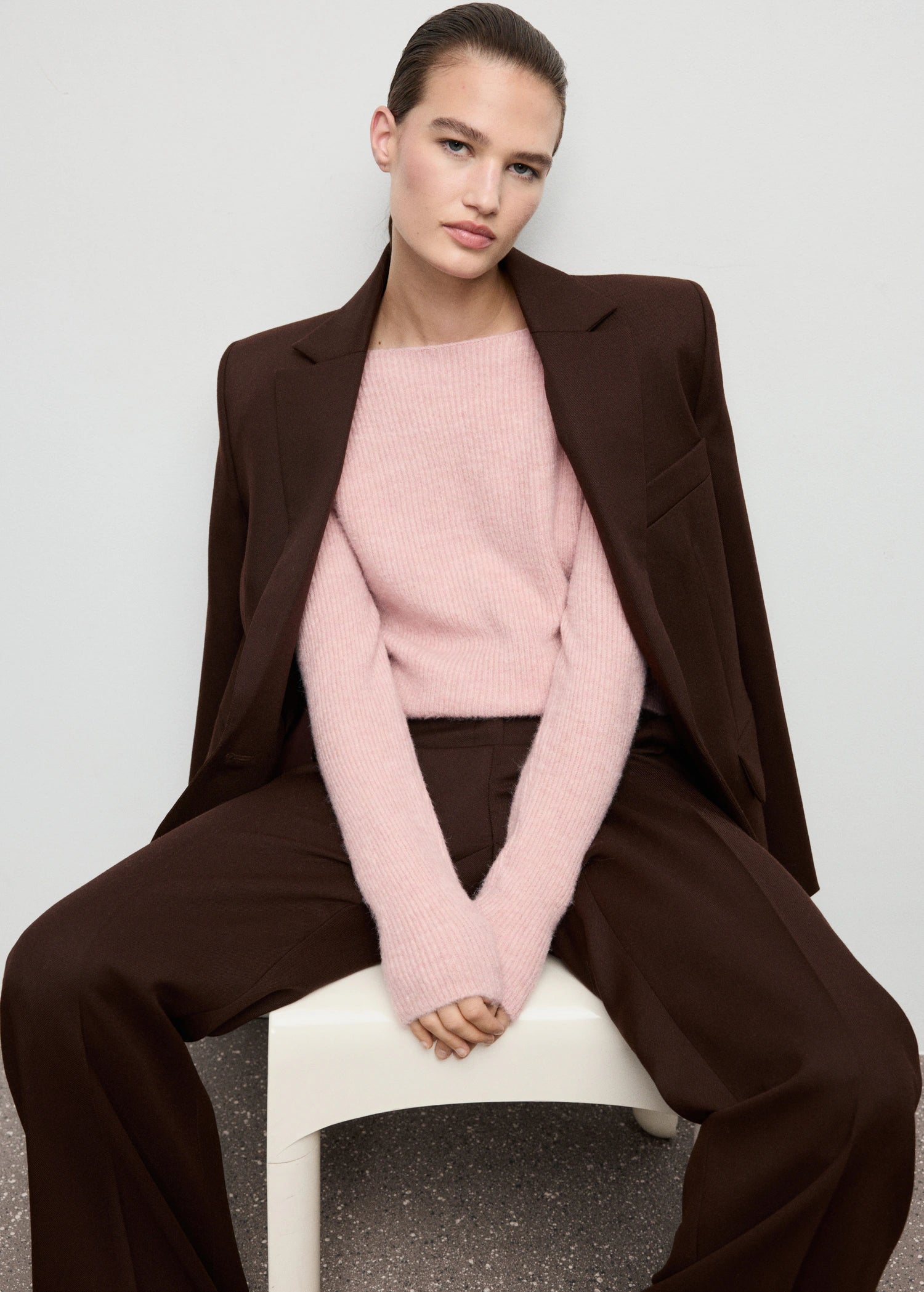 Knitted Ribbed Sweater