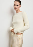 Knitted Ribbed Sweater