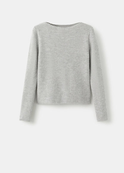 Knitted Ribbed Sweater