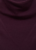 Knitted Sweater With Draped Neck