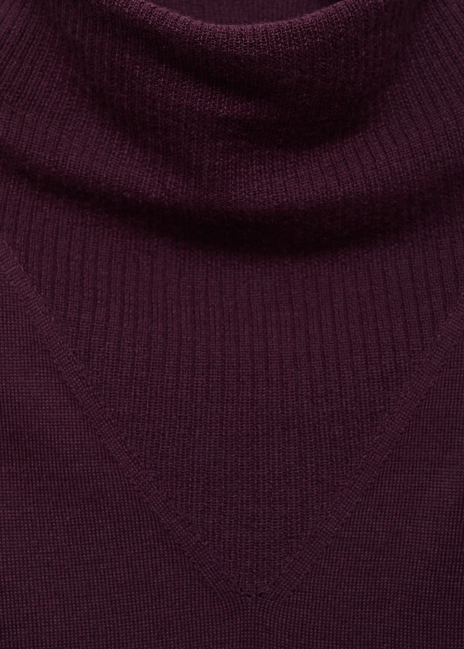 Knitted Sweater With Draped Neck