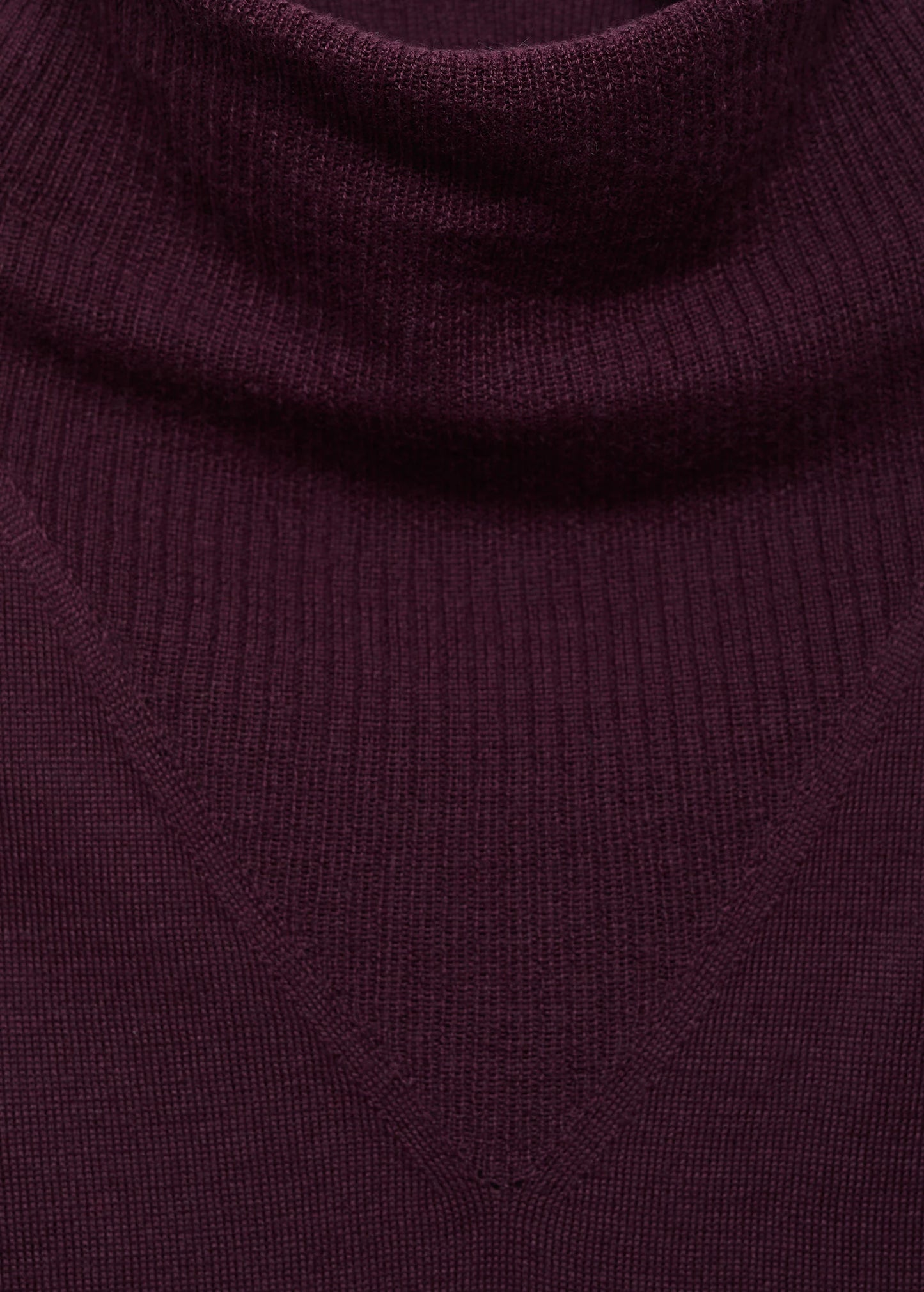 Knitted Sweater With Draped Neck