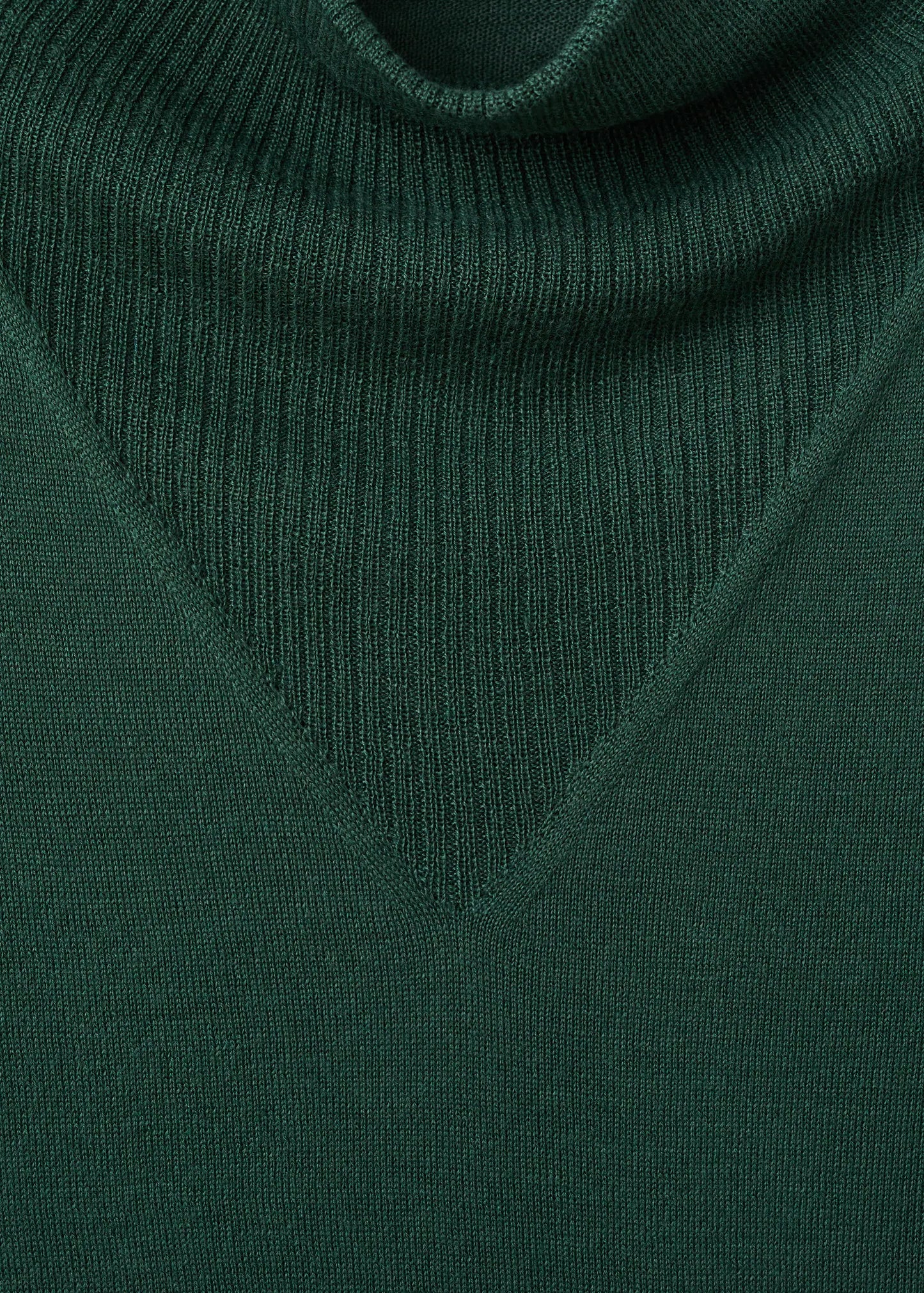 Knitted Sweater With Draped Neck