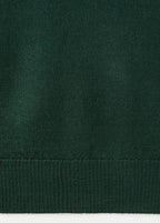 Knitted Sweater With Draped Neck