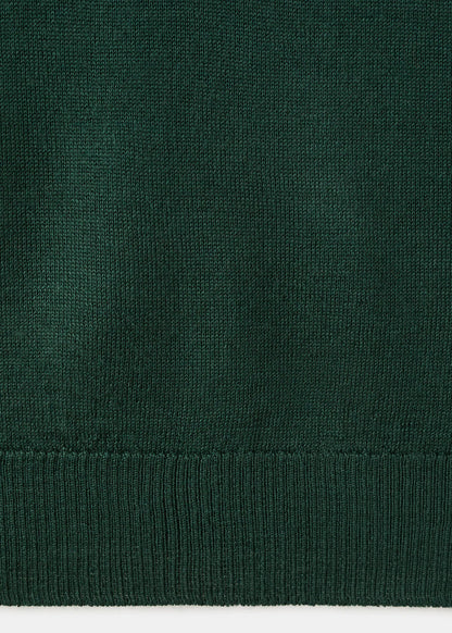 Knitted Sweater With Draped Neck