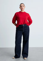 Knitted Sweater With Jewel Buttons