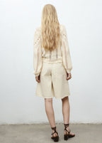 Knitted Sweater With Openwork Details