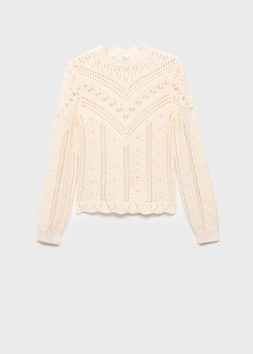 Knitted Sweater With Openwork Details