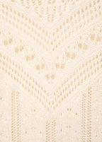 Knitted Sweater With Openwork Details