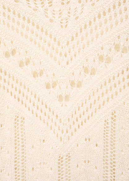 Knitted Sweater With Openwork Details