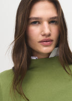 Knitted Sweater With Perkins Neck