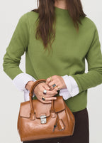 Knitted Sweater With Perkins Neck