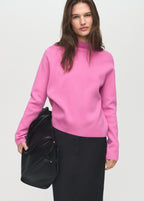 Knitted Sweater With Perkins Neck