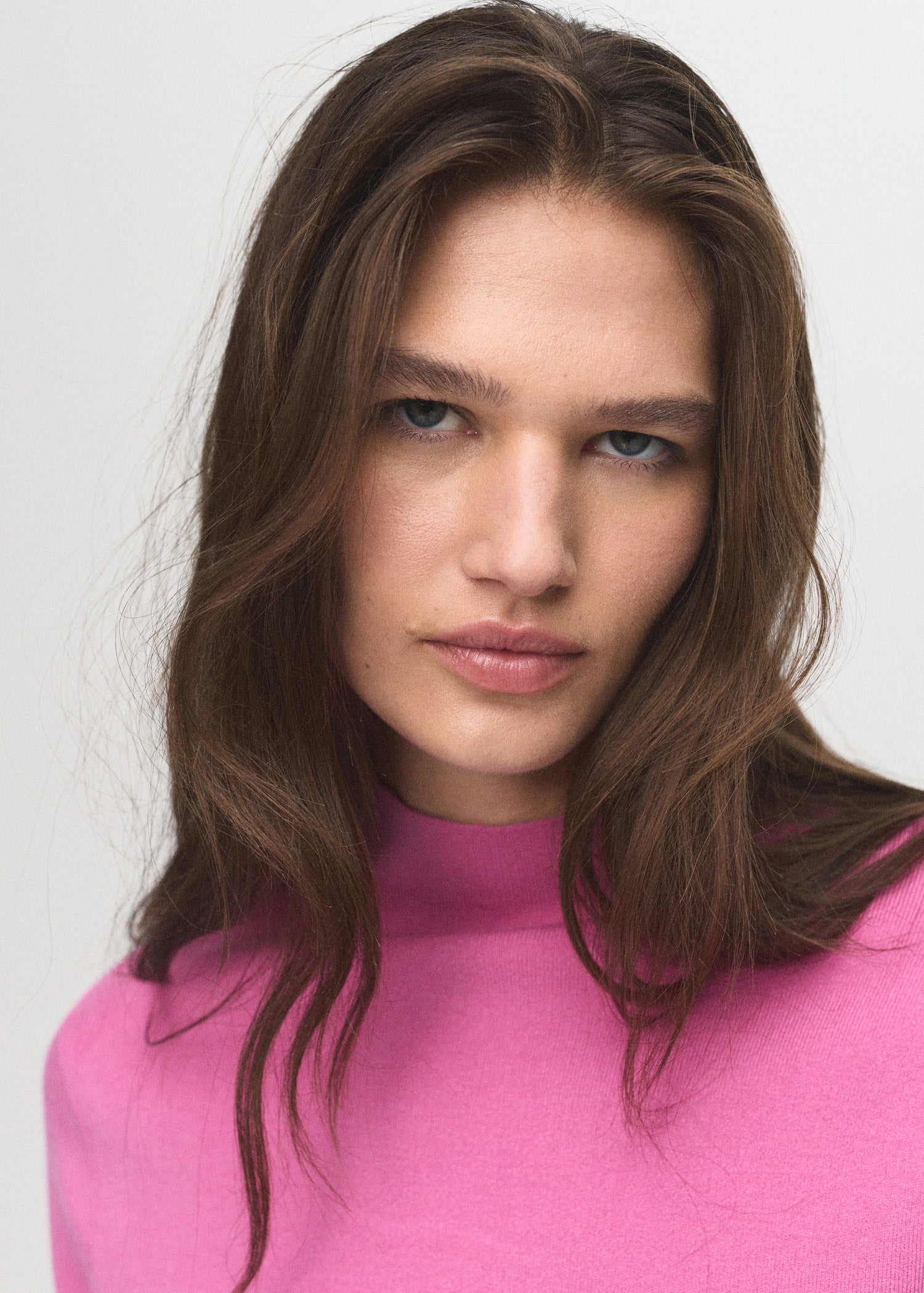 Knitted Sweater With Perkins Neck