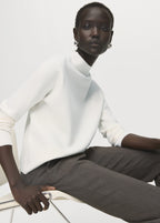 Knitted Sweater With Perkins Neck