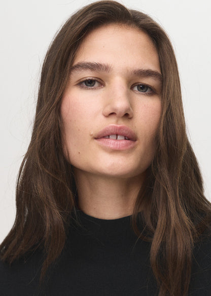 Knitted Sweater With Perkins Neck