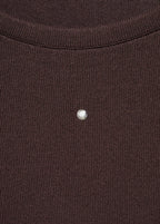 Knitted Sweater With Rhinestones