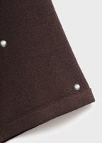 Knitted Sweater With Rhinestones