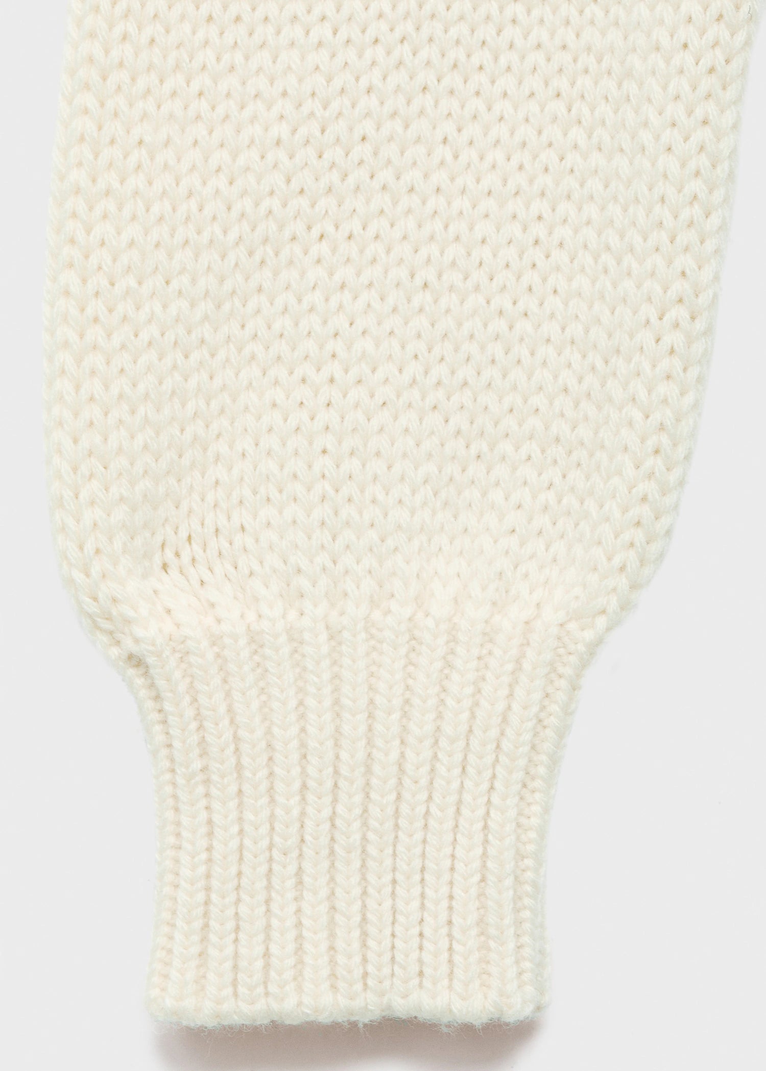 Knitted Sweater With Tie Slits