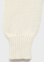 Knitted Sweater With Tie Slits