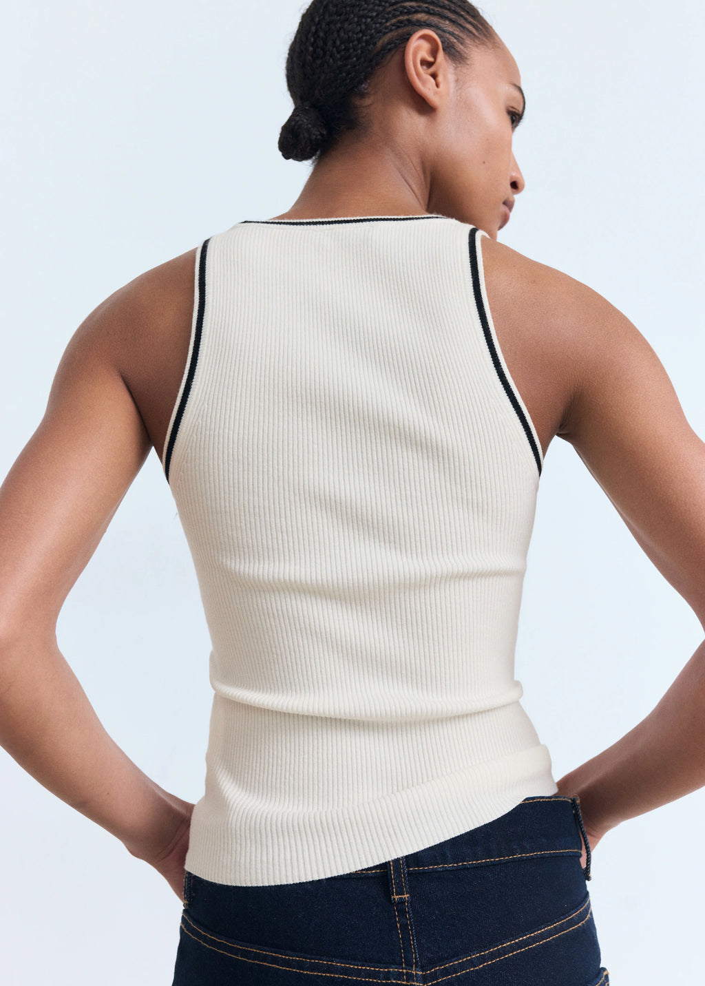 Knitted Top With Contrast Details