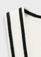 Knitted Top With Contrast Details