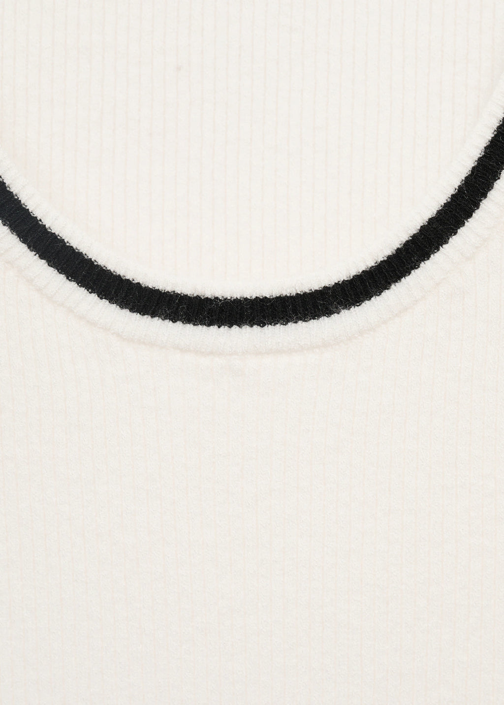 Knitted Top With Contrast Details