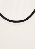 Knitted Top With Contrast Details