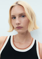 Knitted Top With Contrast Details