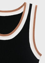 Knitted Top With Contrast Details