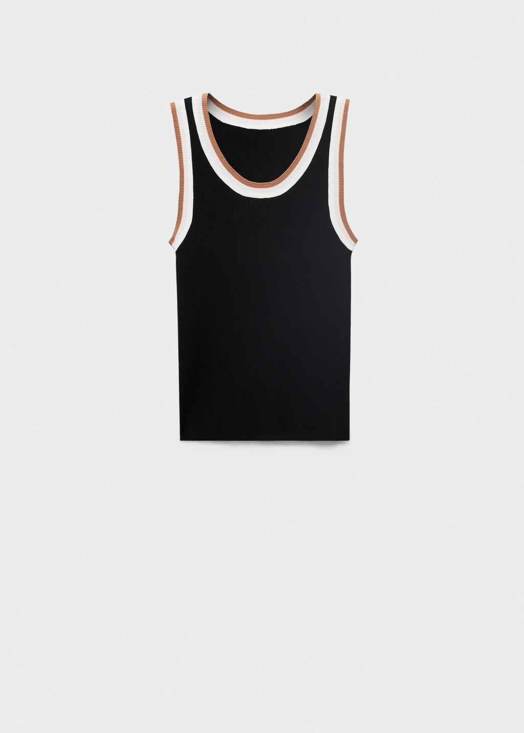 Knitted Top With Contrast Details