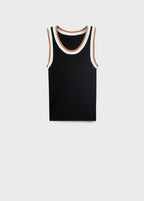 Knitted Top With Contrast Details